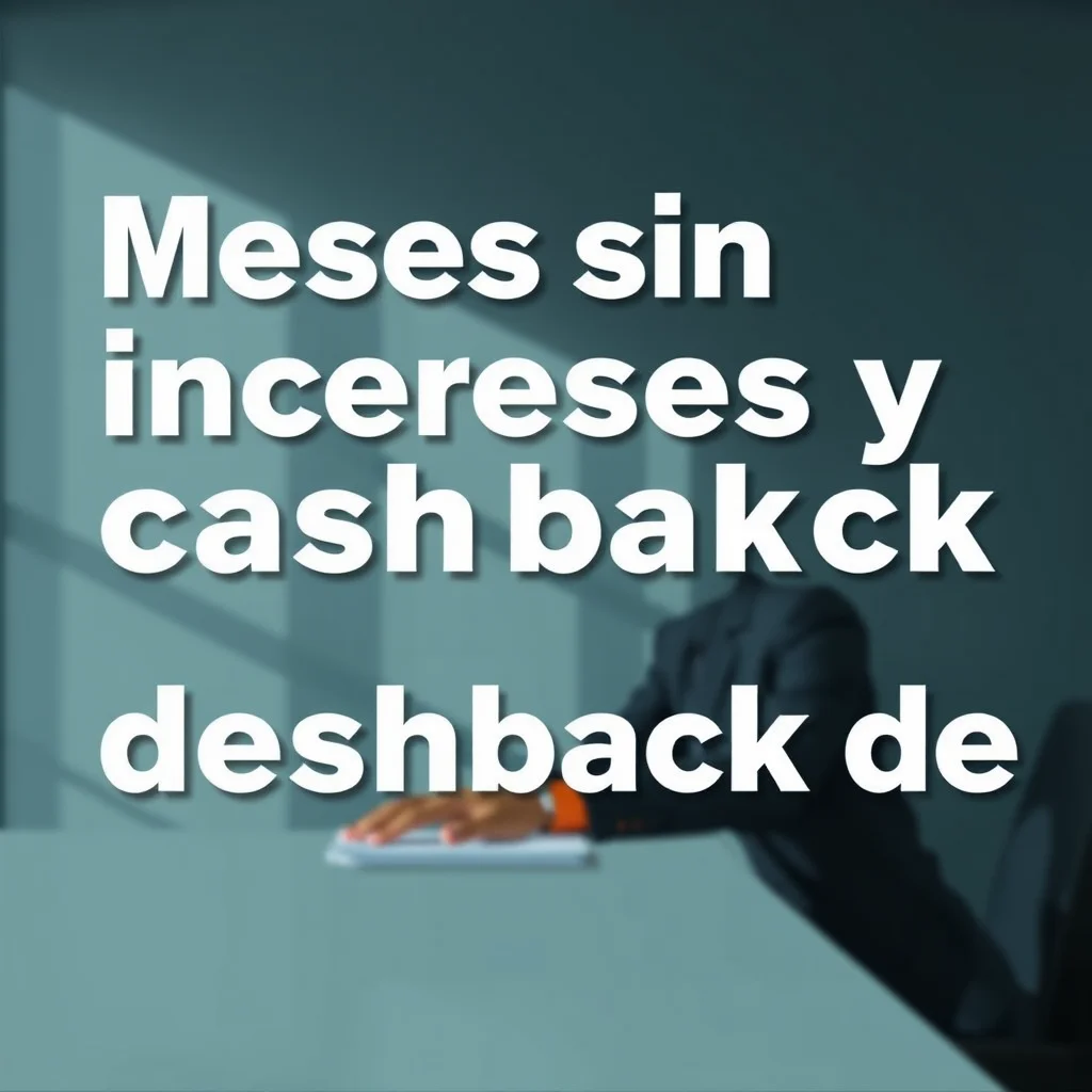 Ilustración de Meses sin intereses y cashback